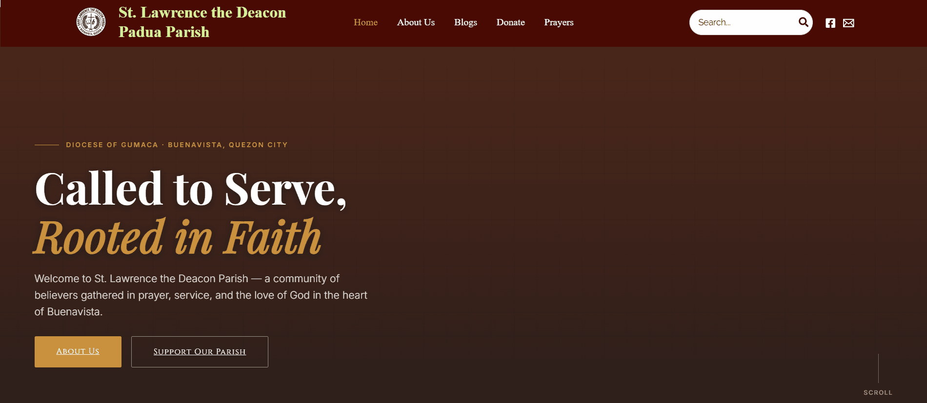 St. Michael The Archangel Mission Center — website screenshot