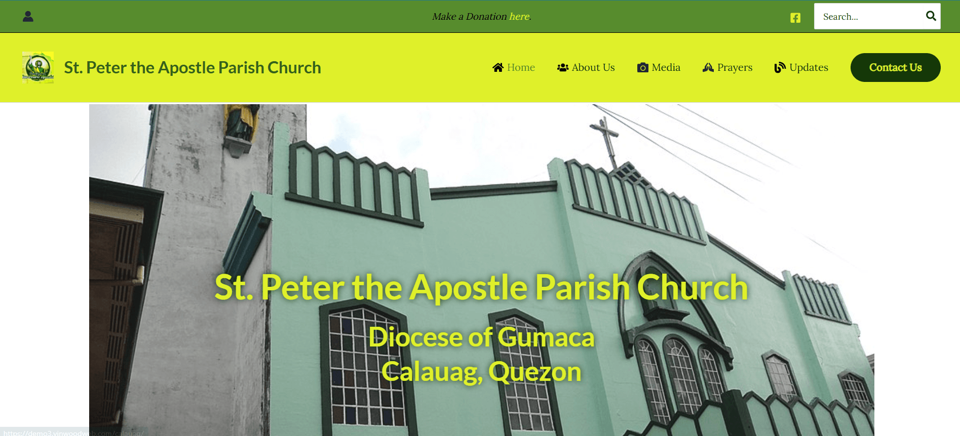 St. Michael The Archangel Mission Center — website screenshot