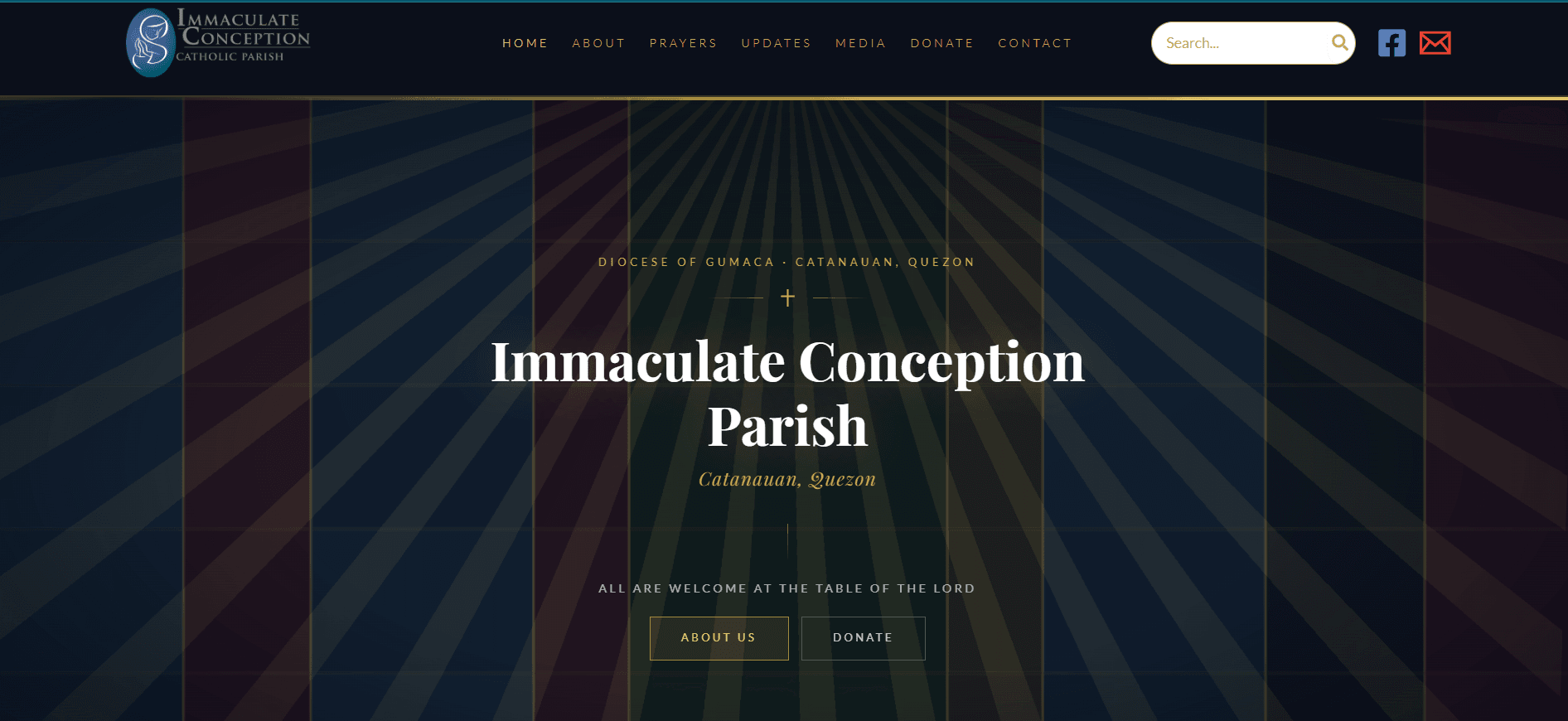 St. Michael The Archangel Mission Center — website screenshot