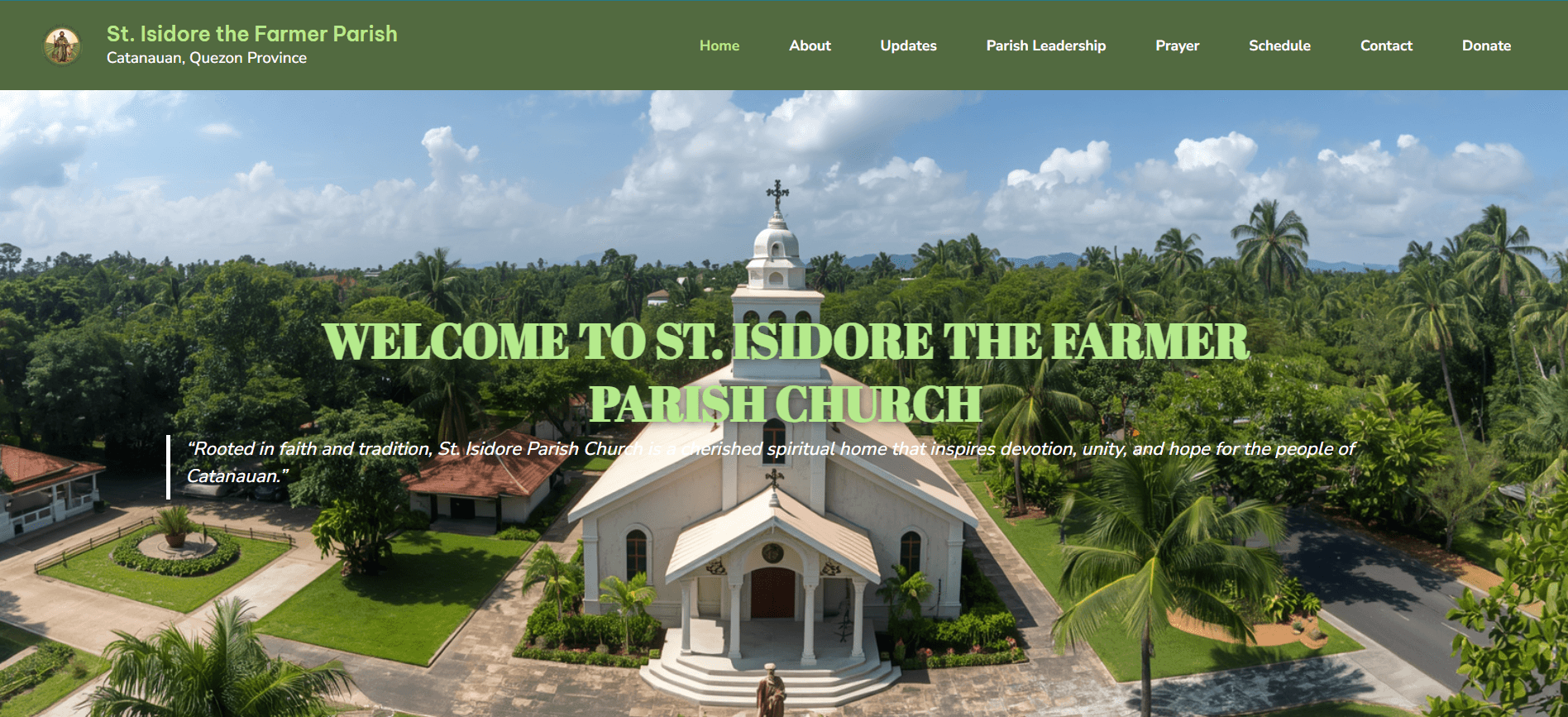 St. Michael The Archangel Mission Center — website screenshot