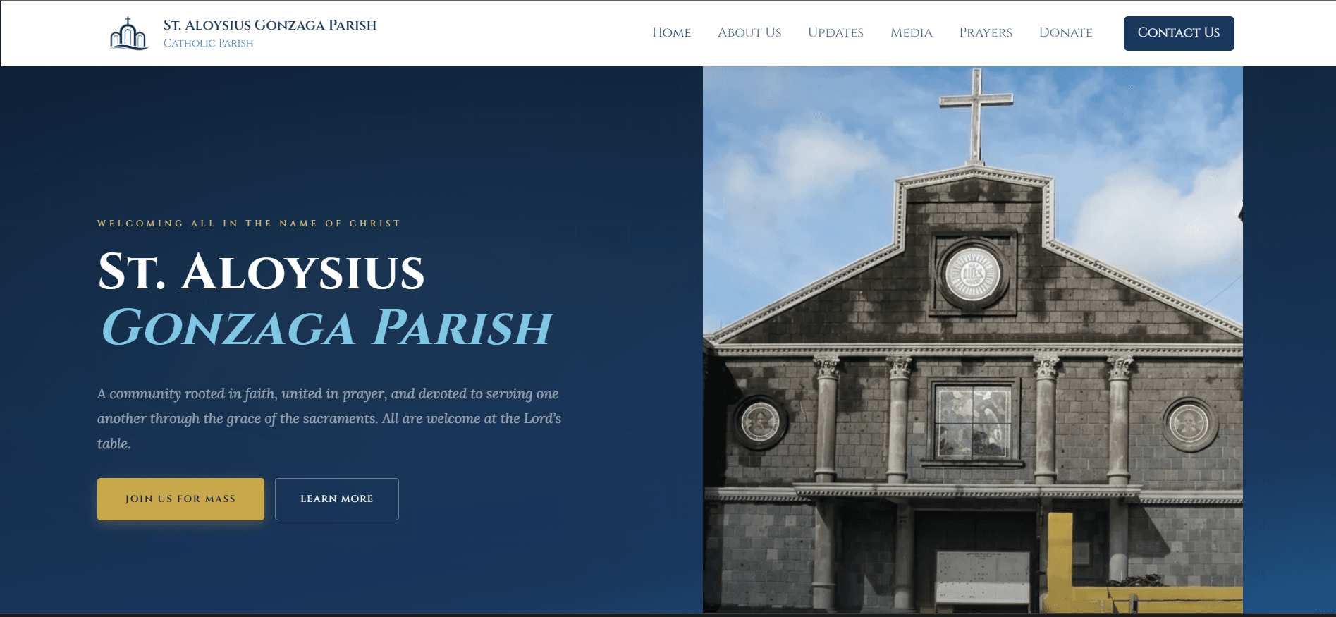 St. Michael The Archangel Mission Center — website screenshot