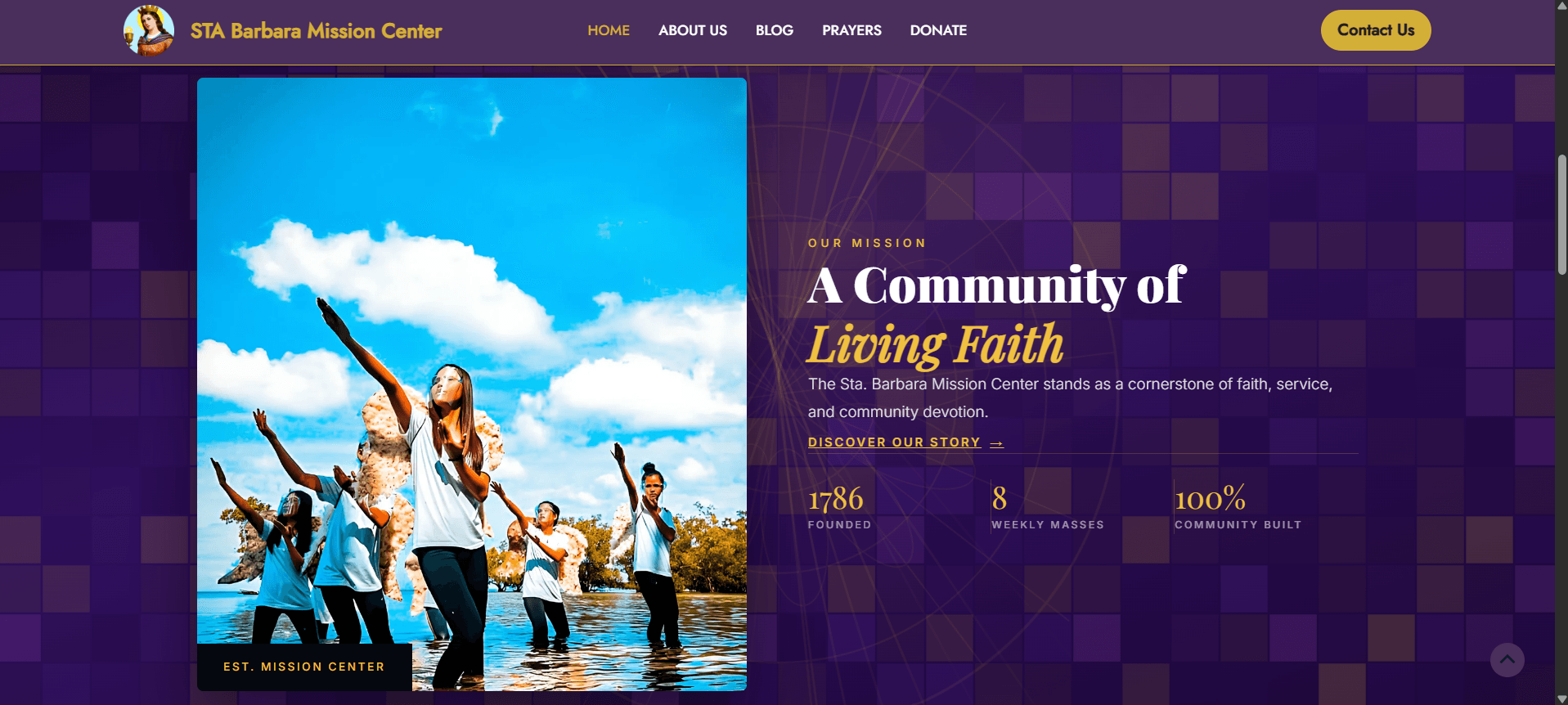 St. Michael The Archangel Mission Center — website screenshot