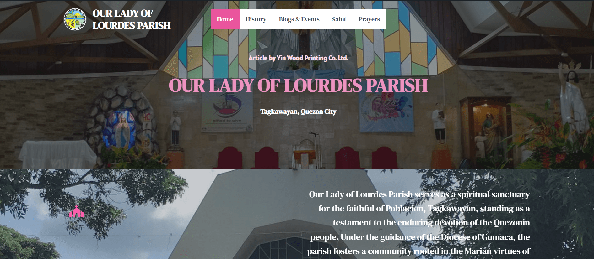 St. Michael The Archangel Mission Center — website screenshot
