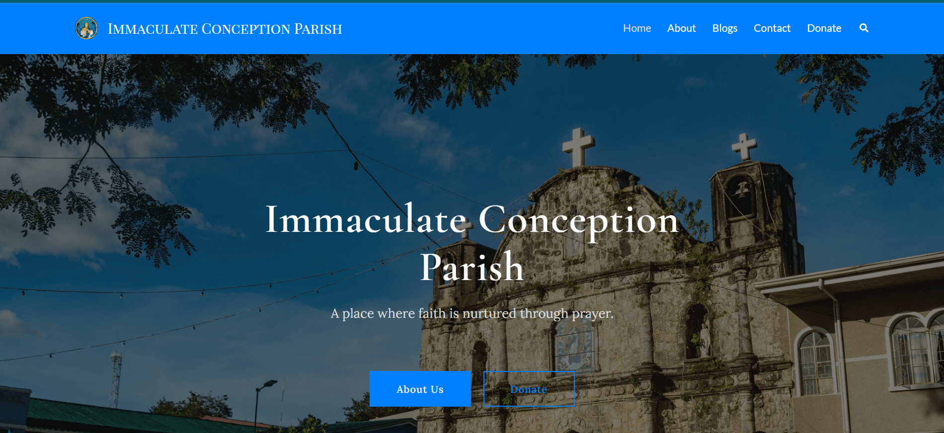 St. Michael The Archangel Mission Center — website screenshot