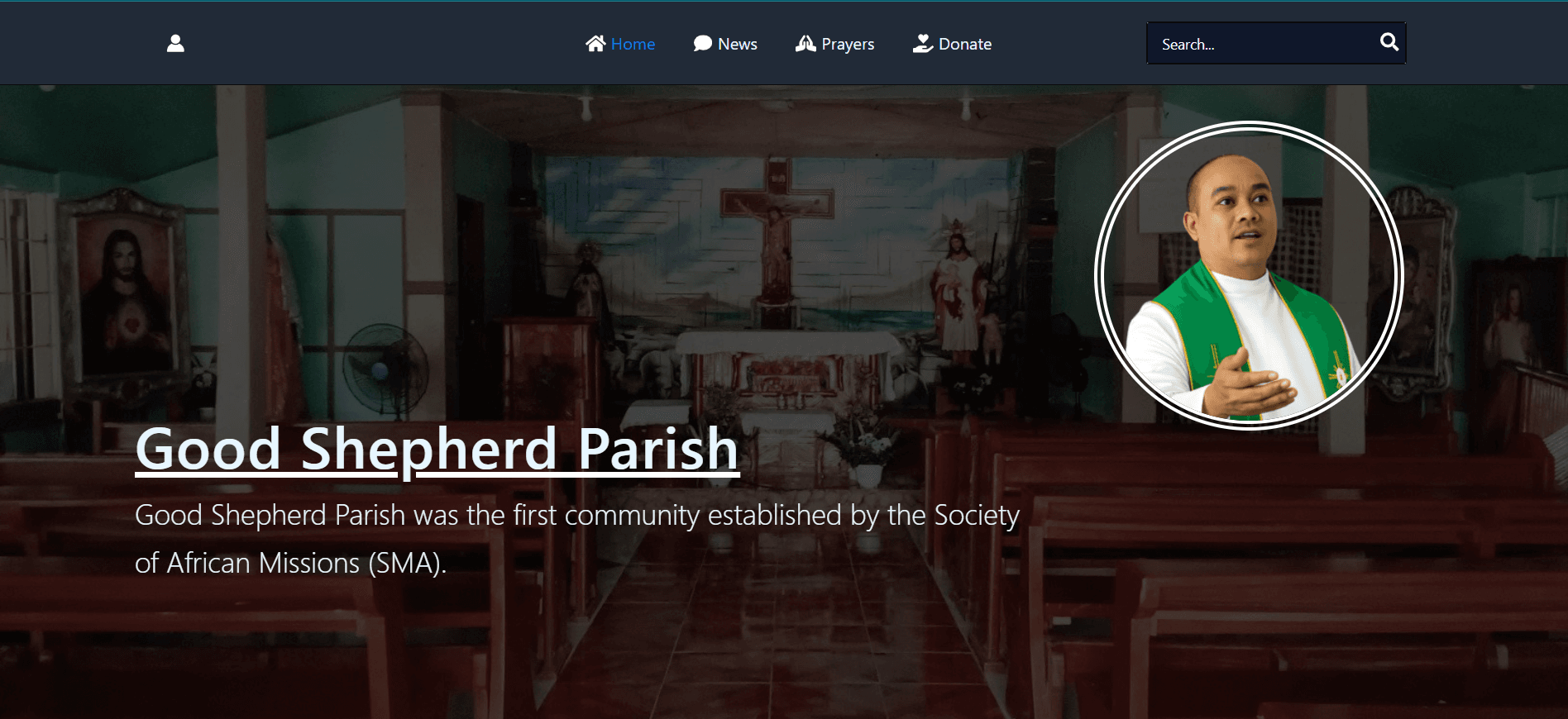 St. Michael The Archangel Mission Center — website screenshot