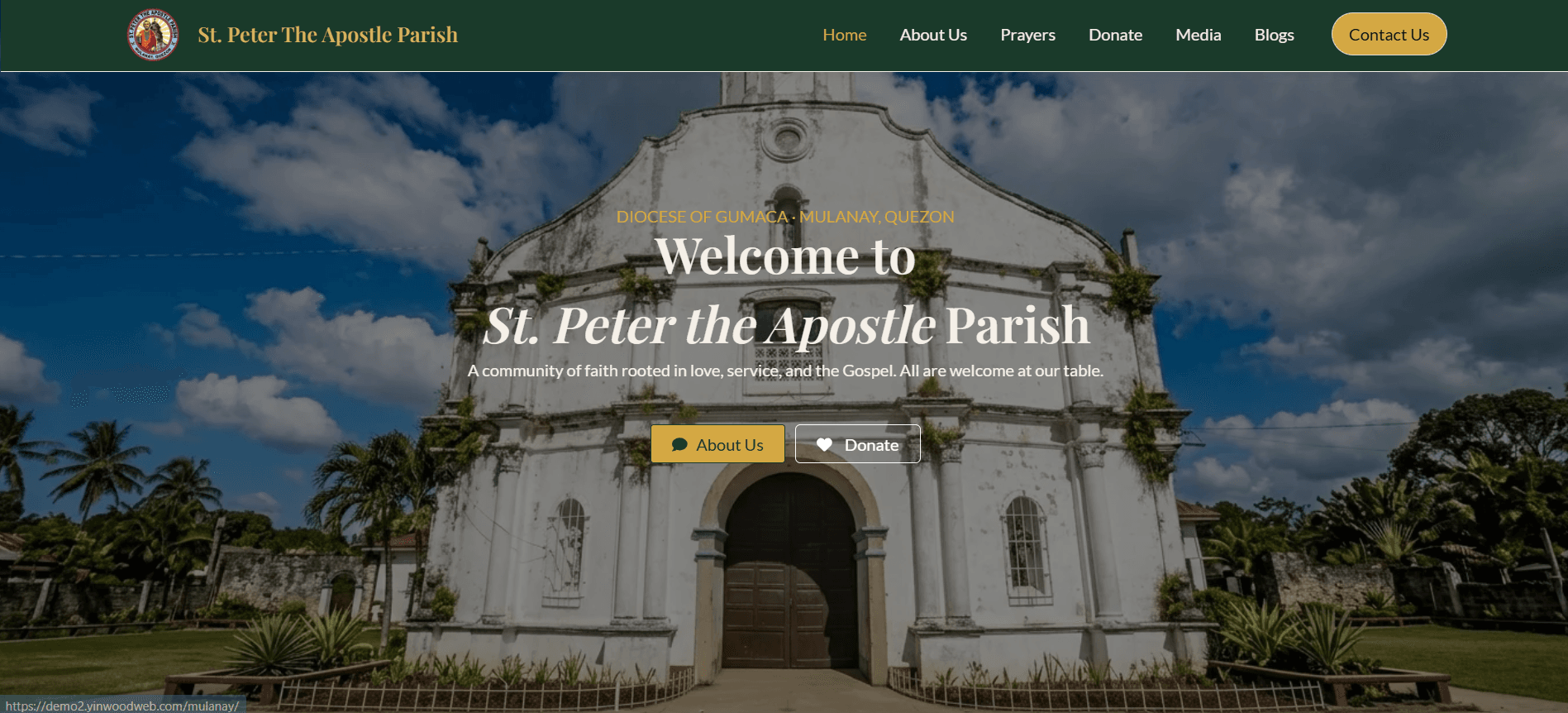 St. Michael The Archangel Mission Center — website screenshot