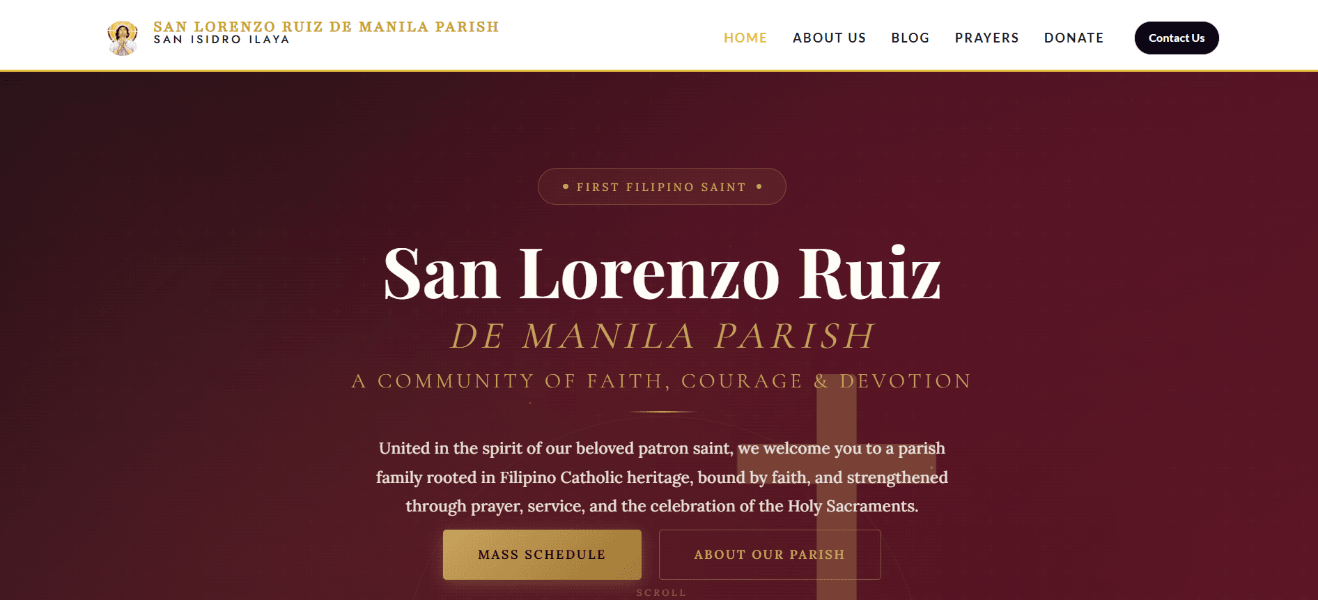 St. Michael The Archangel Mission Center — website screenshot