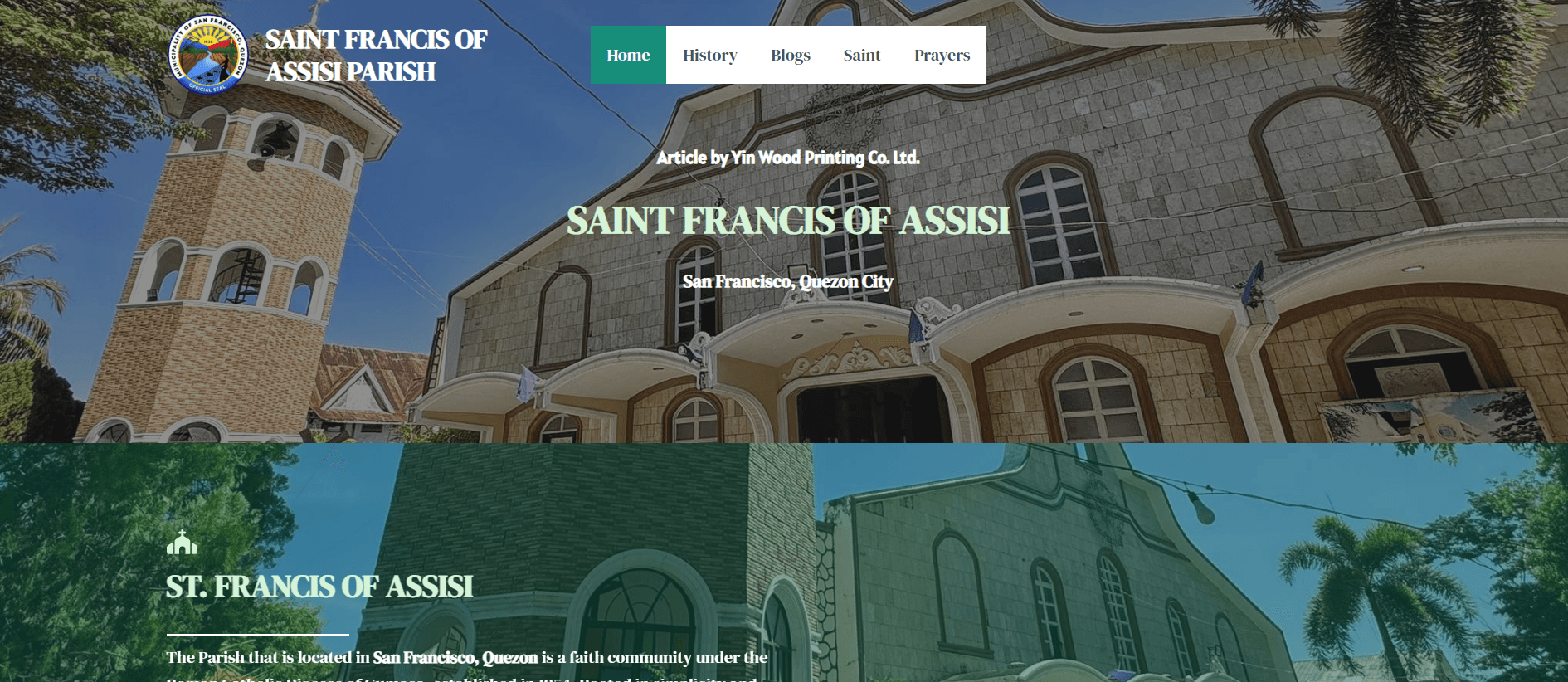 St. Michael The Archangel Mission Center — website screenshot