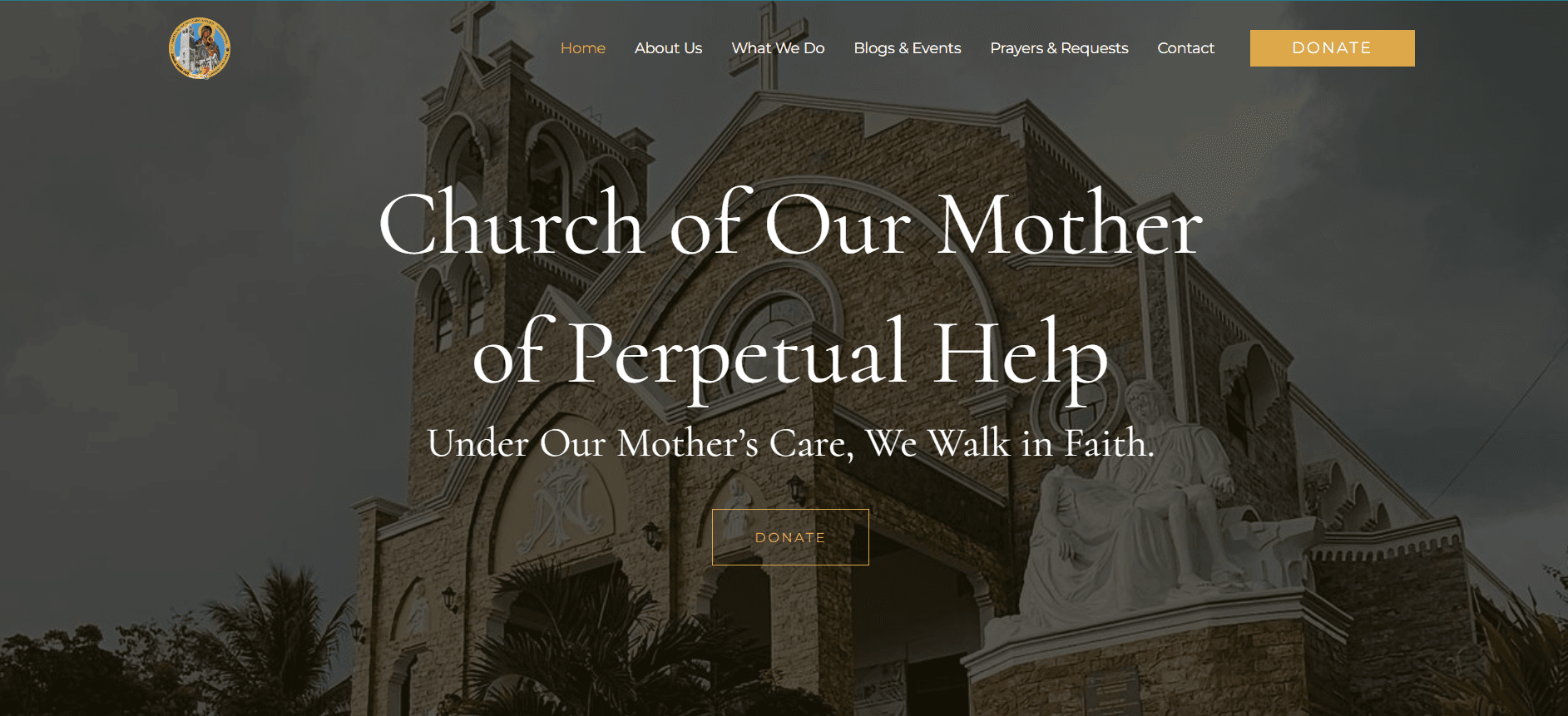 St. Michael The Archangel Mission Center — website screenshot
