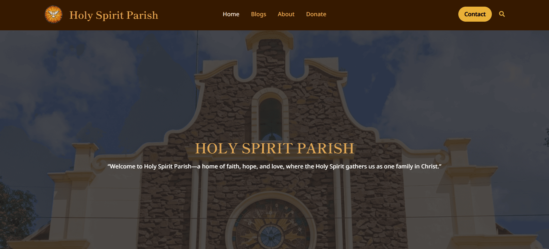 St. Michael The Archangel Mission Center — website screenshot